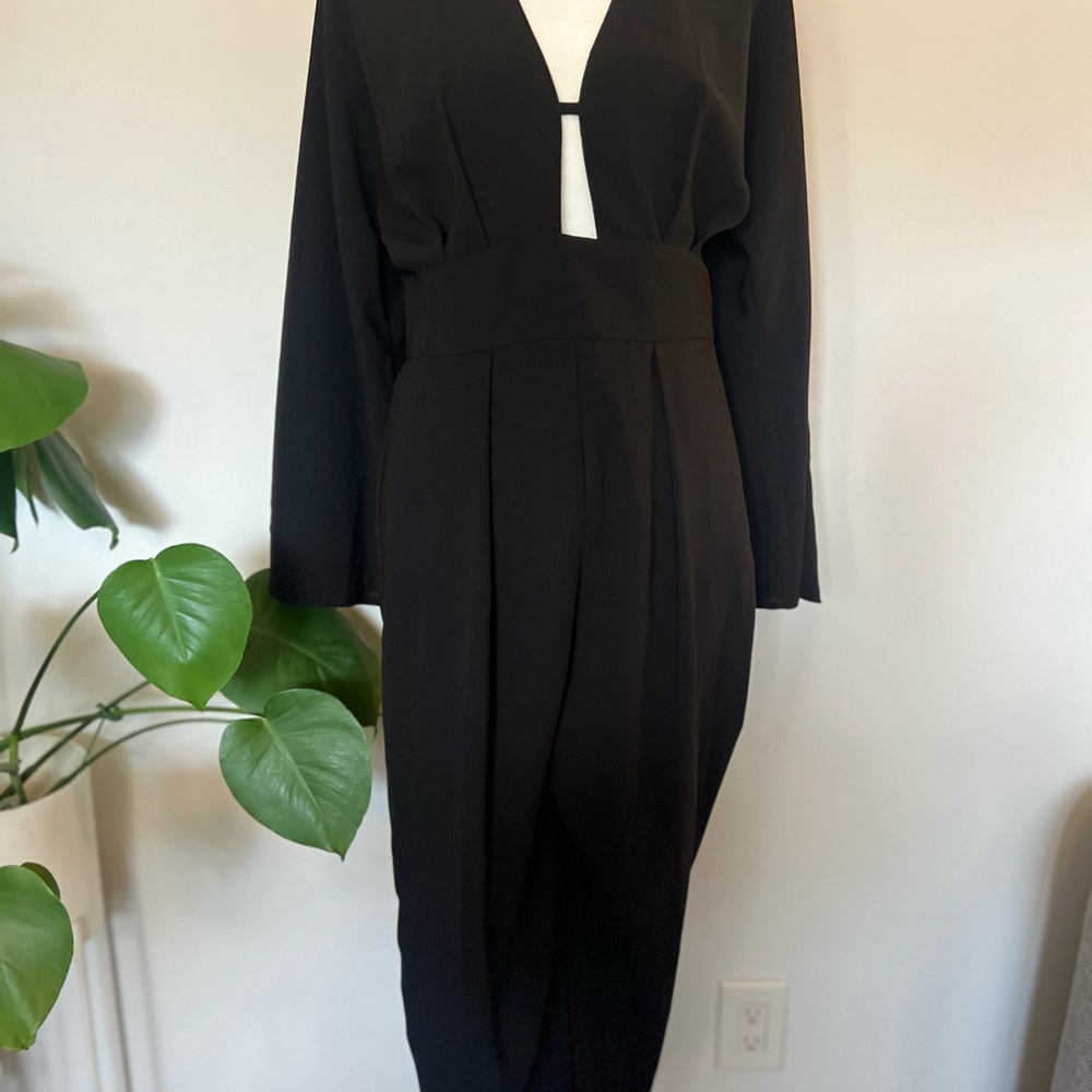 Sophisticated Black Cutout Dress